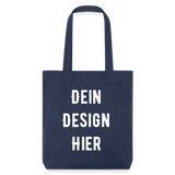 recycelter Heavyweight Stoffbeutel - melange Blue