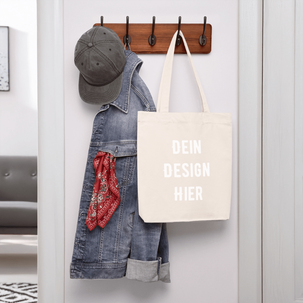recycelter Heavyweight Stoffbeutel - Naturweiß