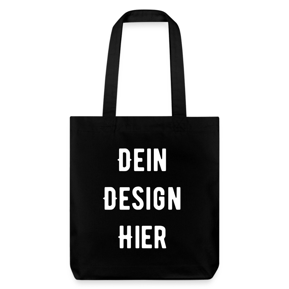 recycelter Heavyweight Stoffbeutel - Schwarz