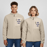 RELAXED FIT Unisex Sherpajacke von Stanley/Stella - Beige