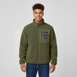 RELAXED FIT Unisex Sherpajacke von Stanley/Stella - Khaki