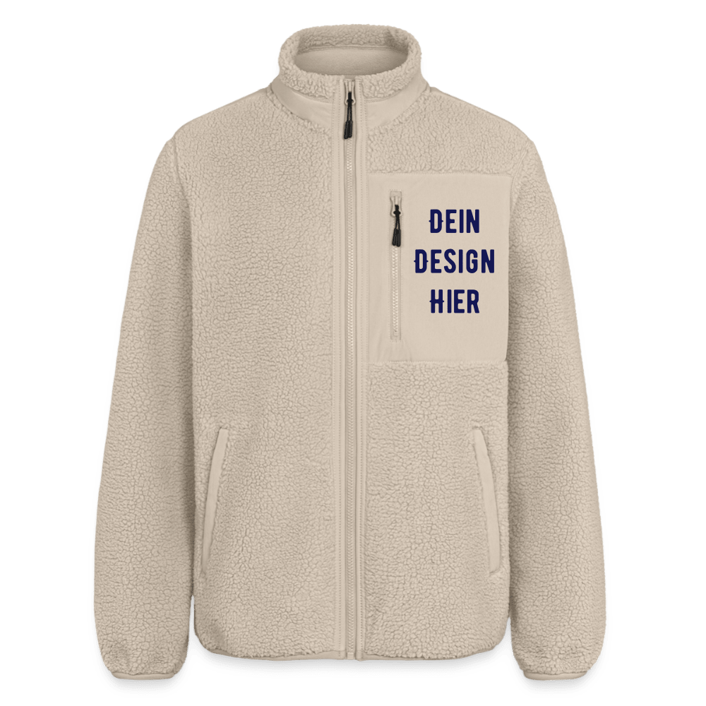 RELAXED FIT Unisex Sherpajacke von Stanley/Stella - Beige