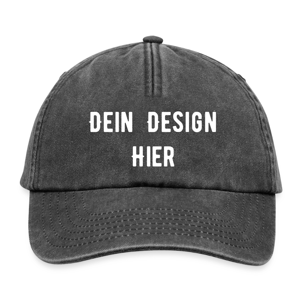 Relaxed Vintage Cap - Vintage Schwarz