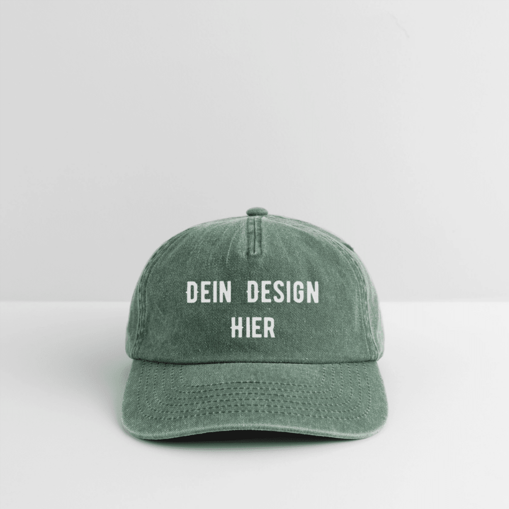 Relaxed Vintage Cap - Vintage Flaschengrün 