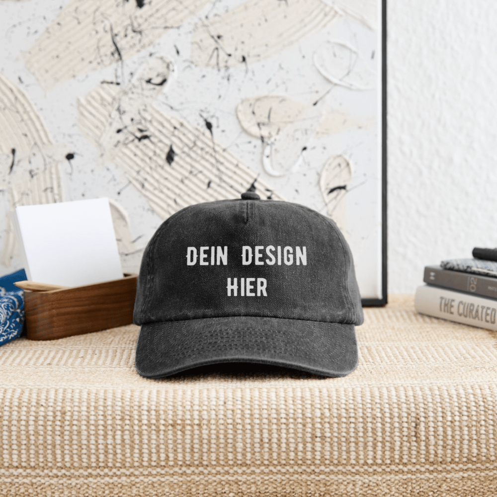 Relaxed Vintage Cap - Vintage Schwarz