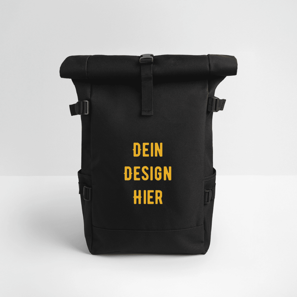 Rolltop Rucksack - Schwarz
