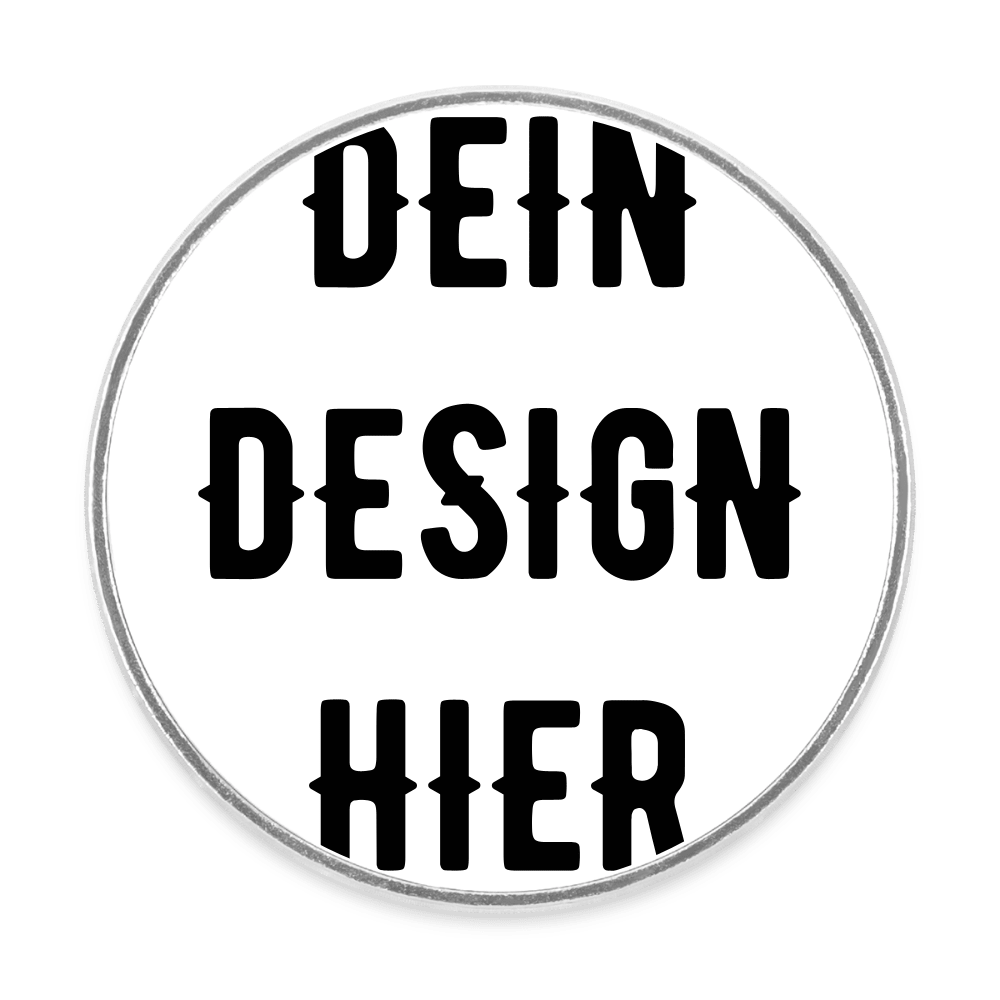 Runder Kühlschrankmagnet - Weiß