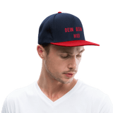 Snapback Cap - Navy/Rot