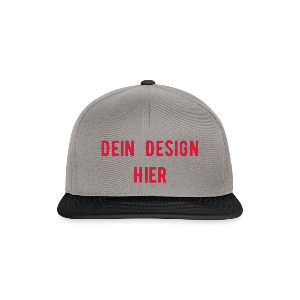 Snapback Cap - Graphit/Schwarz