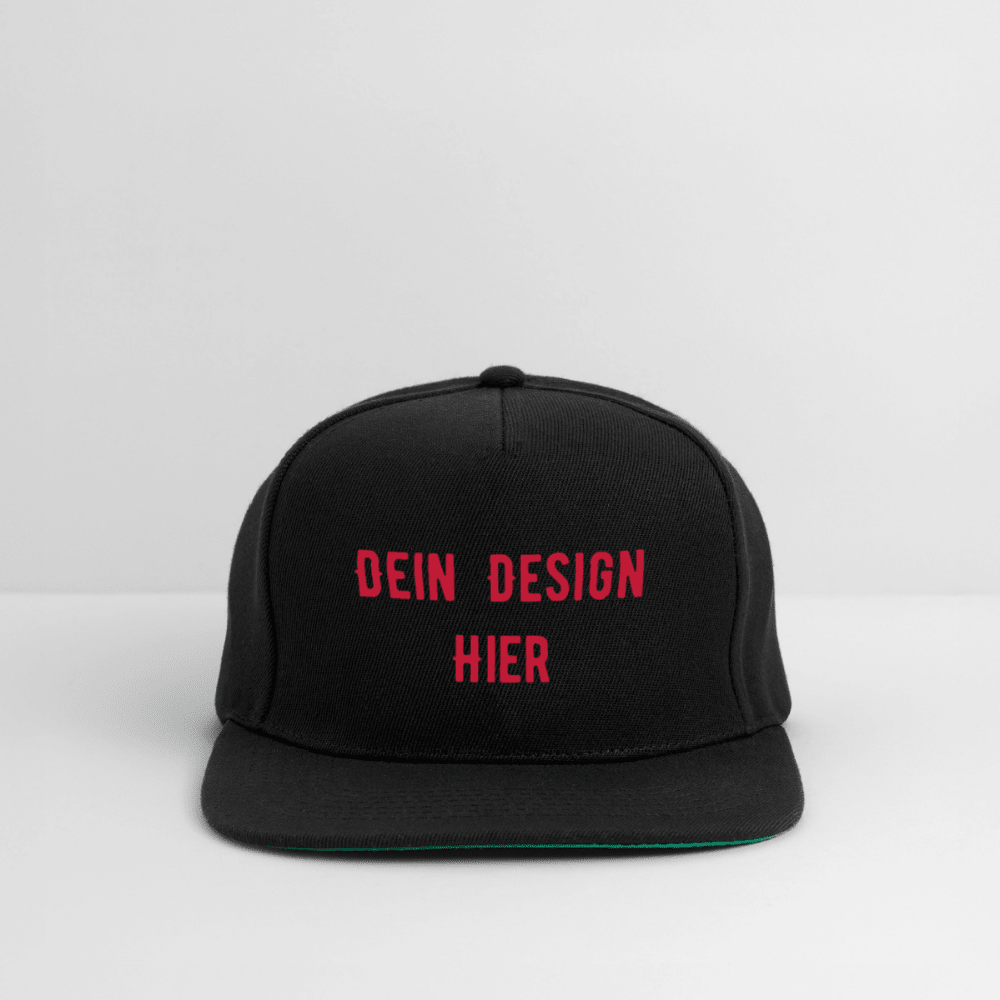 Snapback Cap - Schwarz/Schwarz
