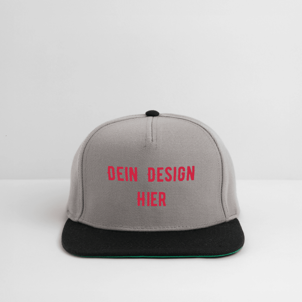 Snapback Cap - Graphit/Schwarz