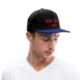 Snapback Cap - Schwarz/Königsblau