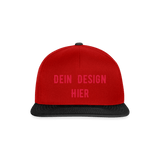 Snapback Cap - Rot/Schwarz