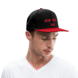 Snapback Cap - Schwarz/Rot