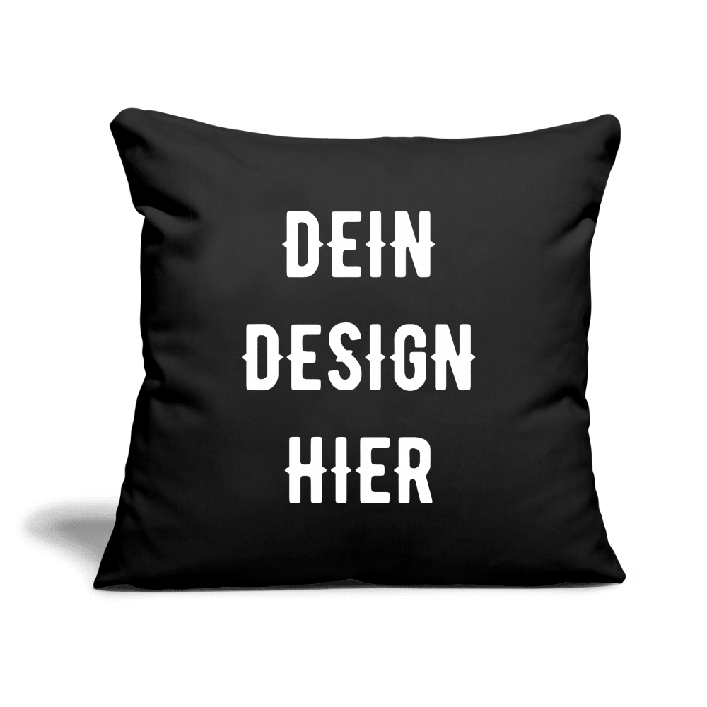 Sofakissen mit Füllung 44 x 44 cm - Schwarz