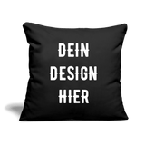 Sofakissen mit Füllung 44 x 44 cm - Schwarz