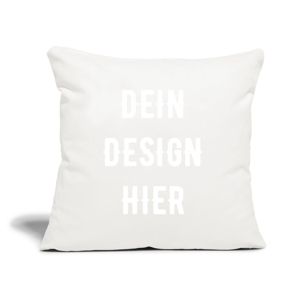 Sofakissen mit Füllung 44 x 44 cm - Naturweiß 