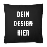 Sofakissen mit Füllung 44 x 44 cm - Schwarz