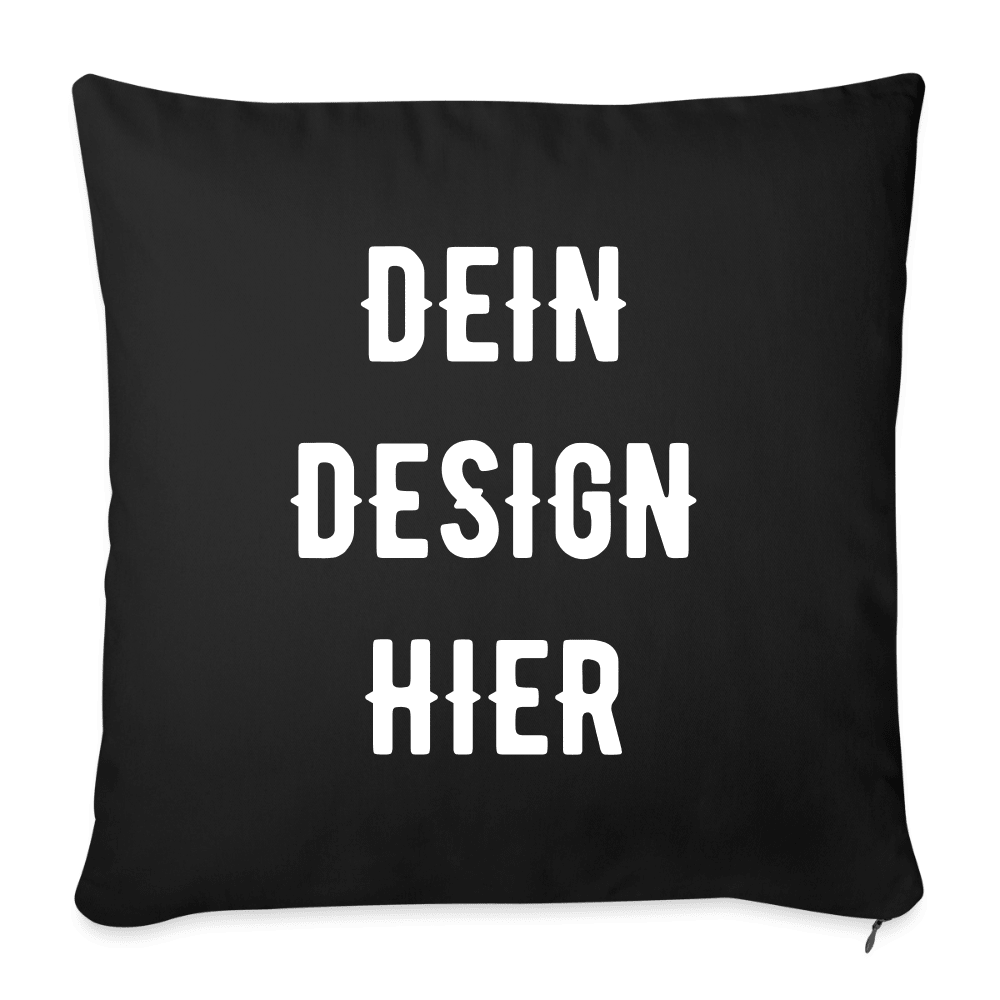 Sofakissen mit Füllung 44 x 44 cm - Schwarz