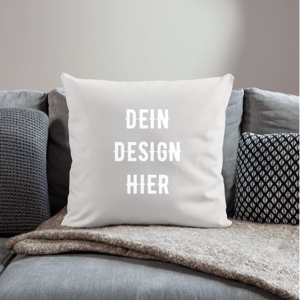Sofakissen mit Füllung 44 x 44 cm - Naturweiß 