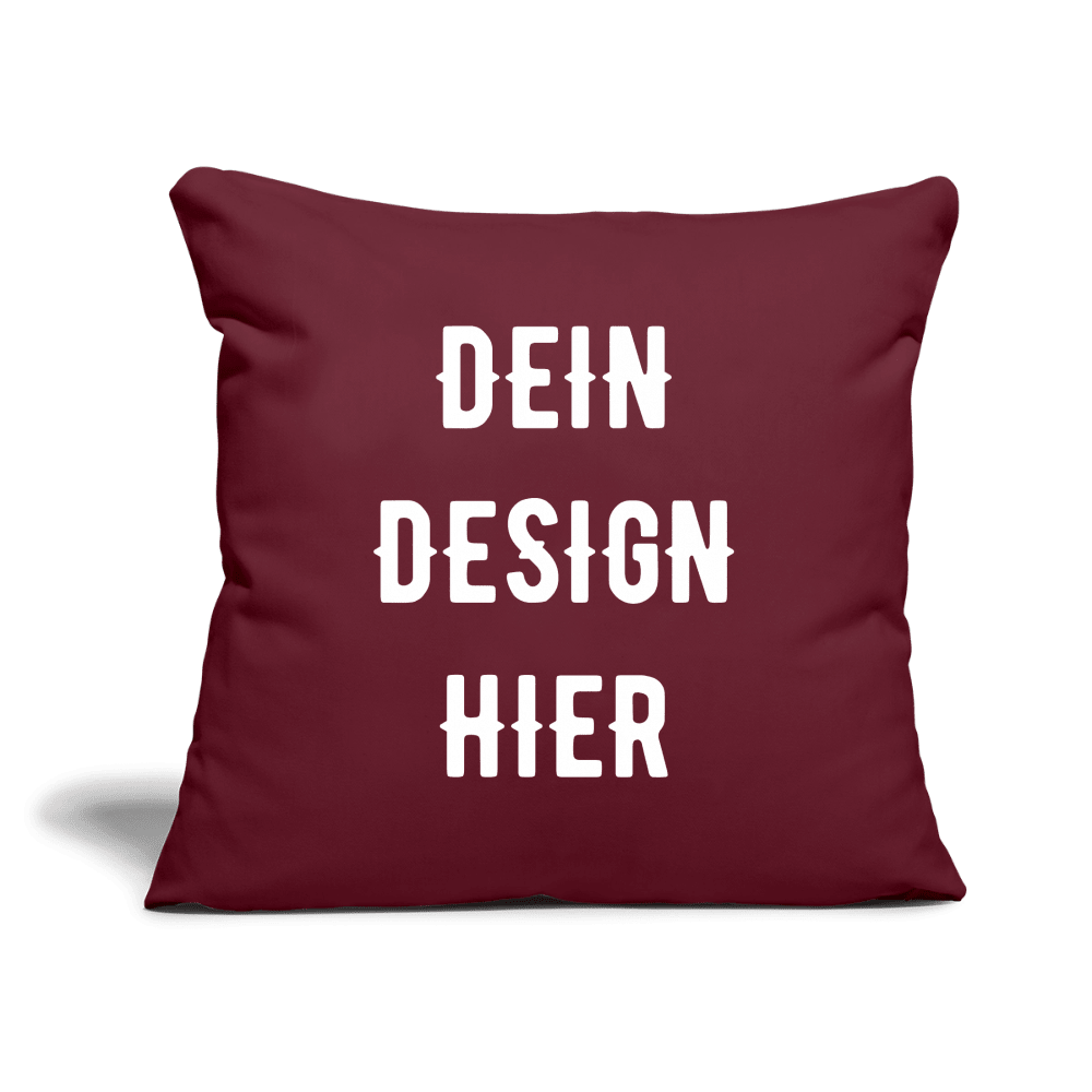 Sofakissen mit Füllung 44 x 44 cm - Burgunderrot