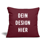 Sofakissen mit Füllung 44 x 44 cm - Burgunderrot