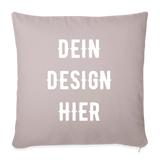 Sofakissen mit Füllung 44 x 44 cm - helles Taupe
