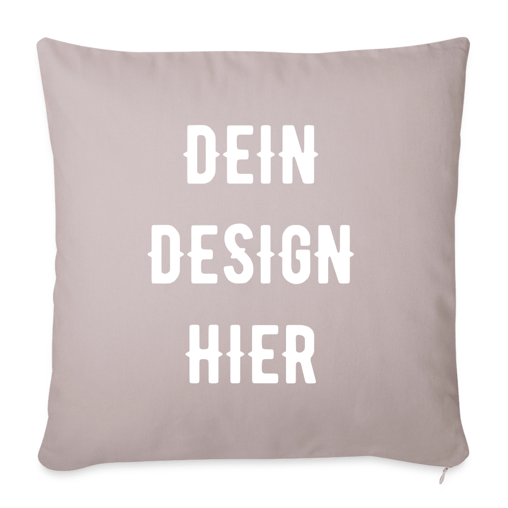 Sofakissen mit Füllung 44 x 44 cm - helles Taupe