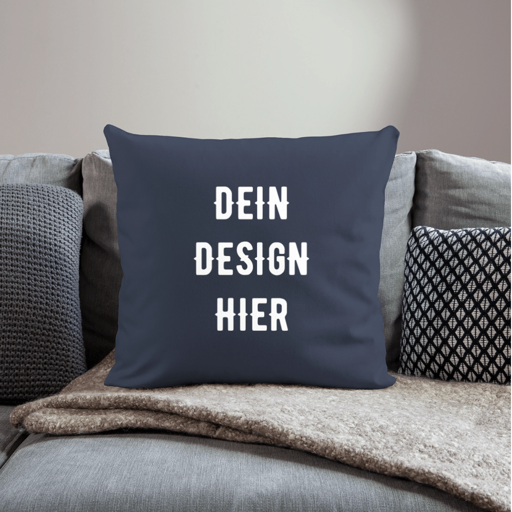 Sofakissen mit Füllung 44 x 44 cm - Navy