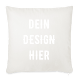 Sofakissen mit Füllung 44 x 44 cm - Naturweiß 