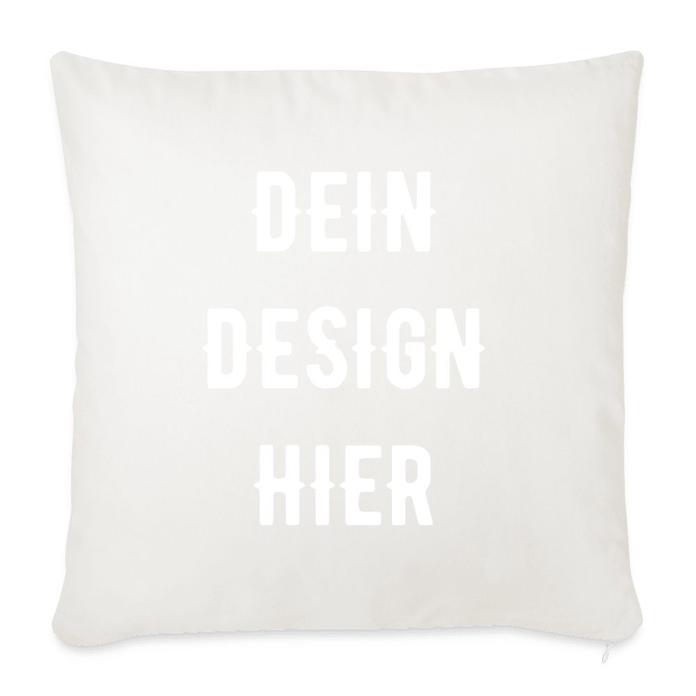 Sofakissen mit Füllung 44 x 44 cm - Naturweiß 