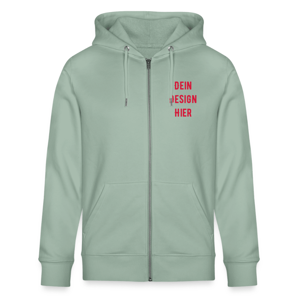 Stanley/Stella Unisex Bio-Kapuzenjacke CULTIVATOR - Helles Graugrün