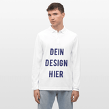 Stanley/Stella Unisex Bio-Langarm-Poloshirt Prepster - Weiß