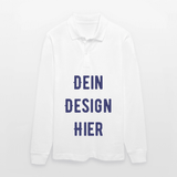 Stanley/Stella Unisex Bio-Langarm-Poloshirt Prepster - Weiß