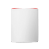 Tasse zweifarbig - Weiß/Rot