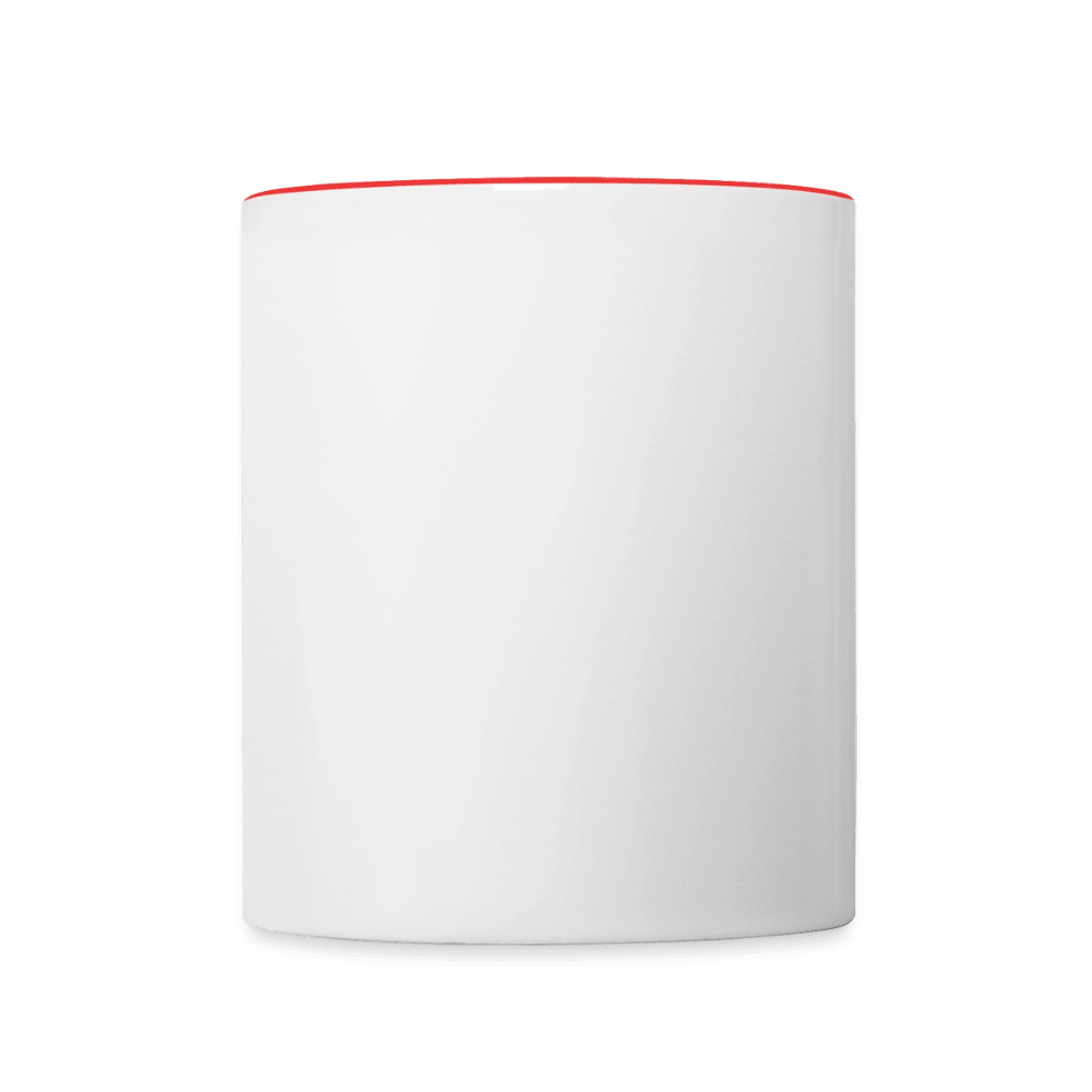 Tasse zweifarbig - Weiß/Rot