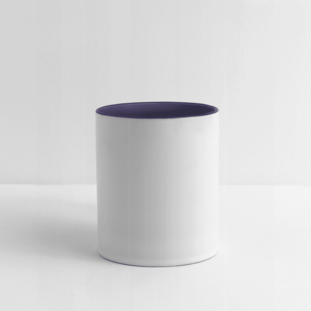 Tasse zweifarbig - Weiß/Kobaltblau