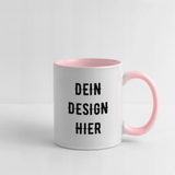 Tasse zweifarbig - Weiß/Pink