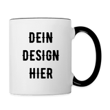 Tasse zweifarbig - Weiß/Schwarz
