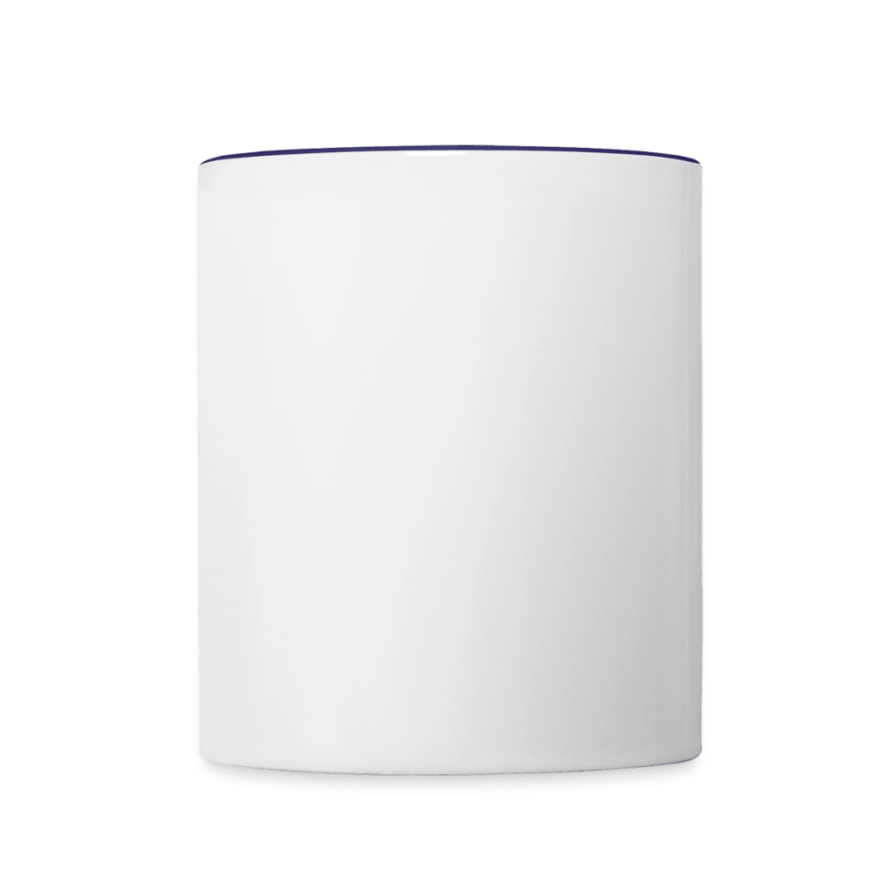Tasse zweifarbig - Weiß/Kobaltblau