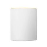 Tasse zweifarbig - Weiß/Gelb