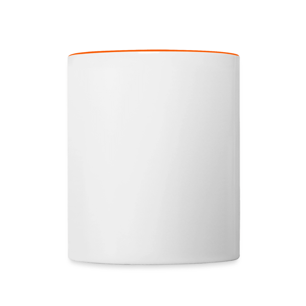 Tasse zweifarbig - Weiß/Orange