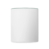 Tasse zweifarbig - Weiß/Dunkelgrün