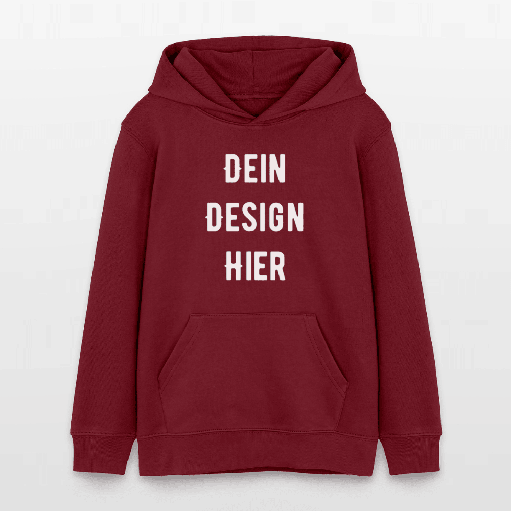 Teenager Bio-Hoodie Mini Cruiser - Burgunderrot
