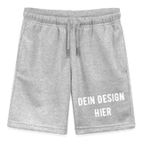 Teenager Bio-Joggingshorts - Grau meliert
