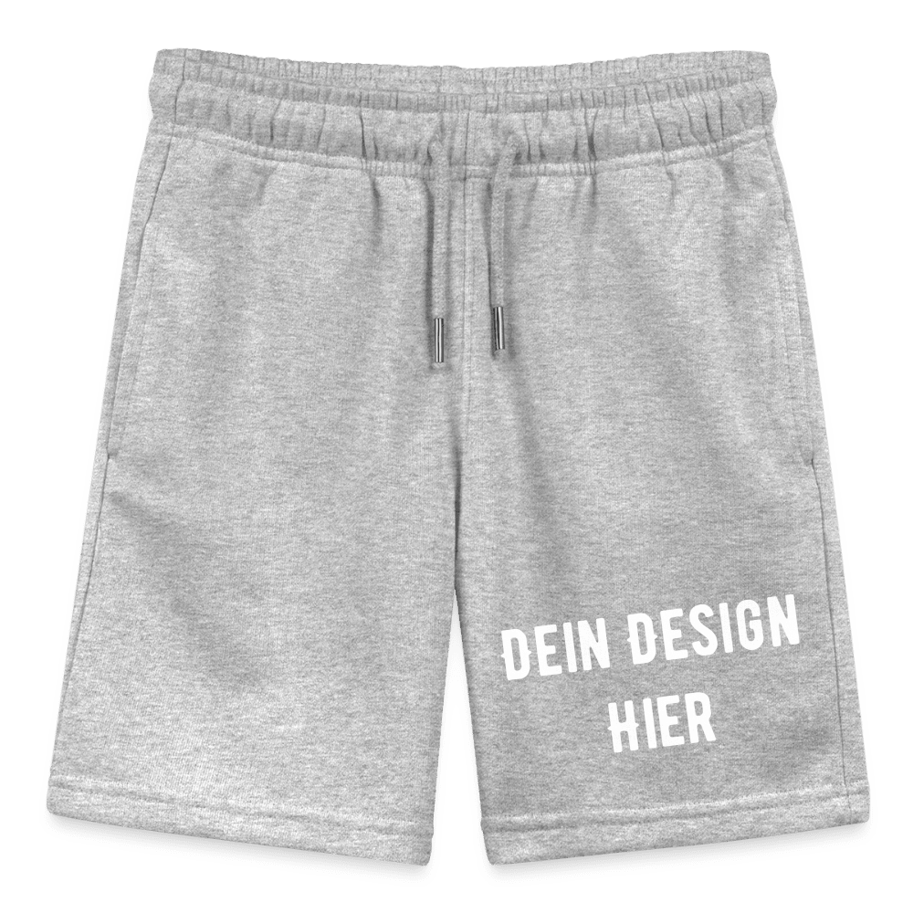 Teenager Bio-Joggingshorts - Grau meliert