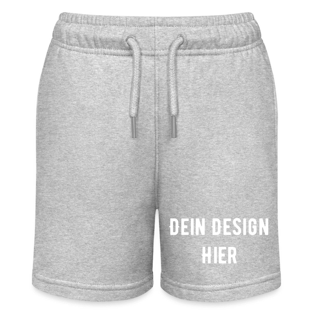 Teenager Bio-Joggingshorts - Grau meliert