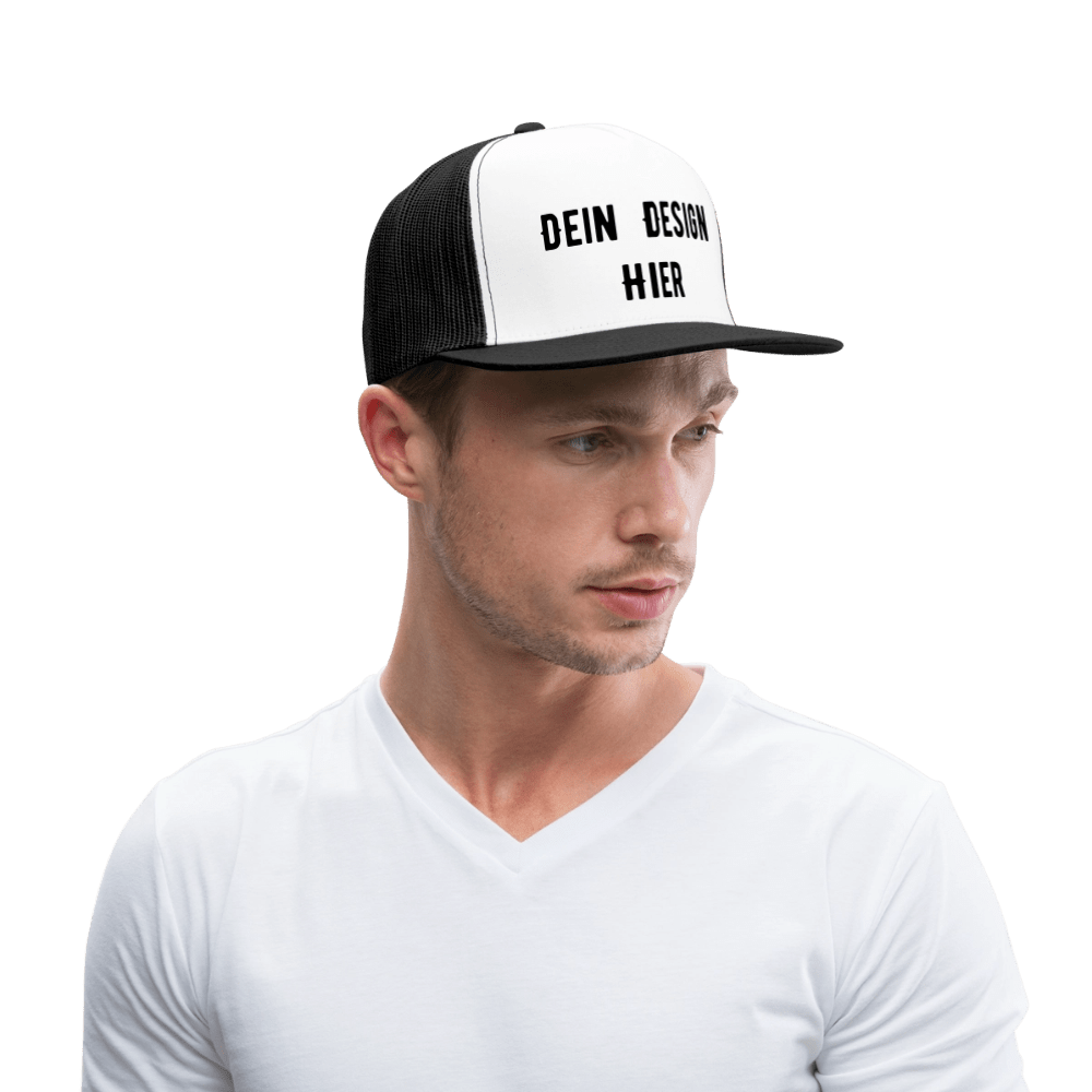 Trucker Cap - Weiß/Schwarz