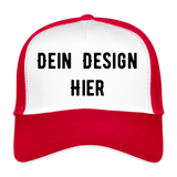 Trucker Cap - Weiß/Rot