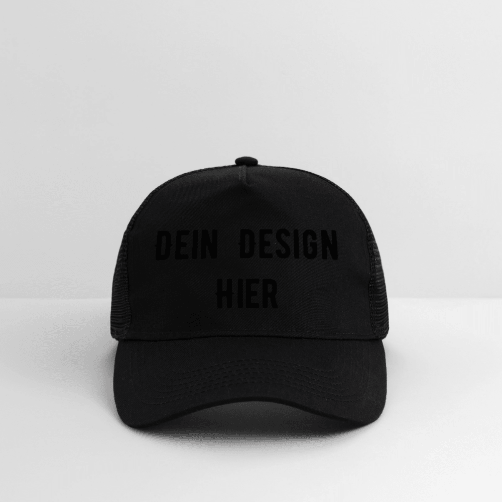 Trucker Cap - Schwarz/Schwarz